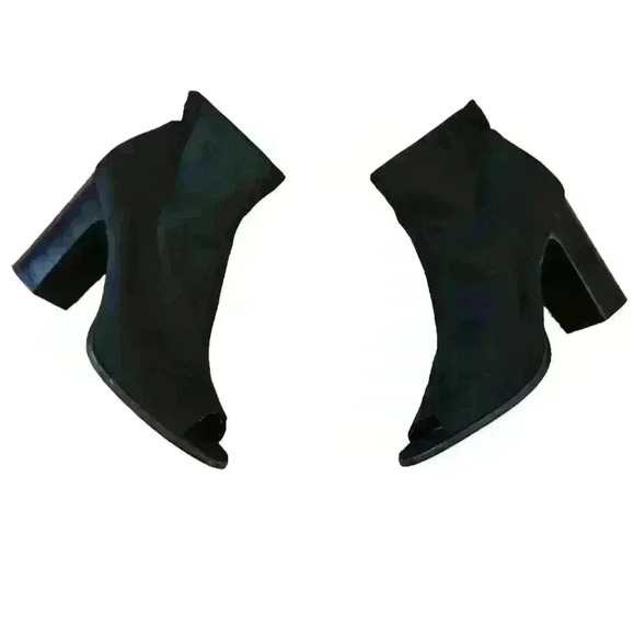 Urban Outfitters Womens Black Peep Toe Glove Booties 9 - Picture 7 of 11